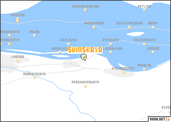 map of Svinskaya