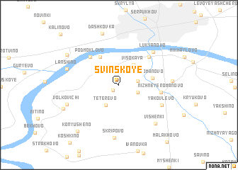 map of Svinskoye