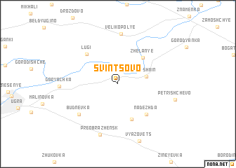 map of Svintsovo