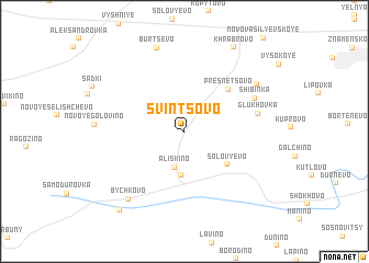 map of Svintsovo