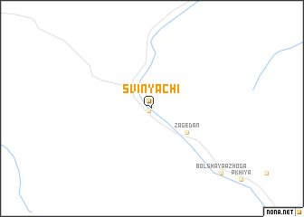 map of Svinyachi