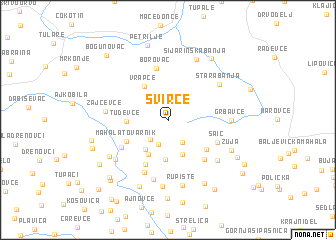 map of Svirce