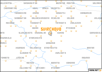 map of Svirchovo