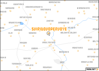 map of Sviridovo Pervoye