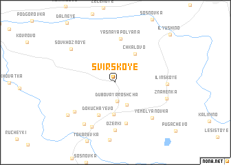 map of Svirskoye