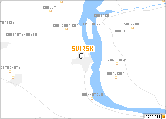 map of Svirsk