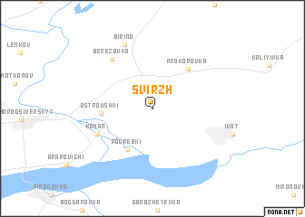 map of Svirzh