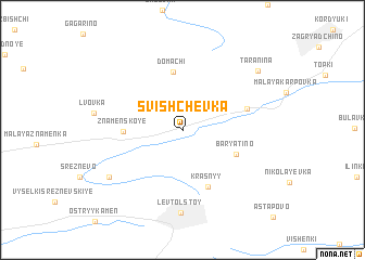 map of Svishchëvka