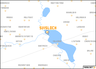 map of Svislochʼ