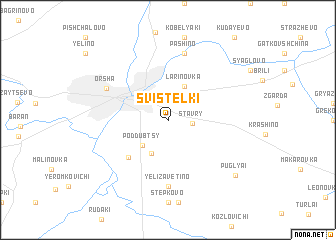 map of Svistelki