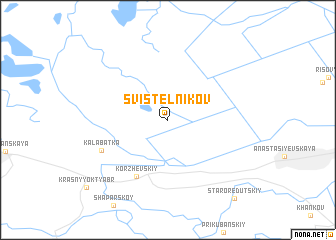 map of Svistel\