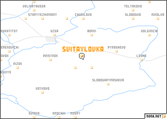 map of Svitaylovka