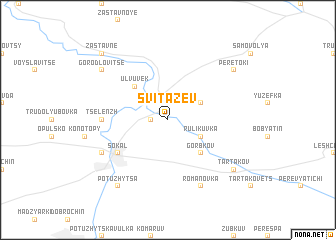 map of Svitazev