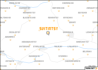 map of Svitintsy