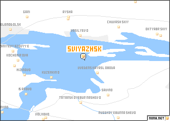 map of Sviyazhsk