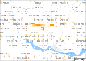 map of Svobodinovo