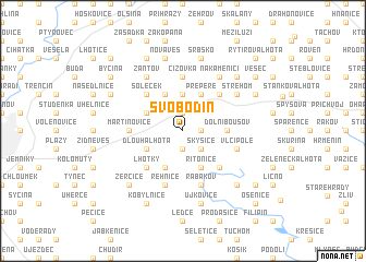 map of Svobodín