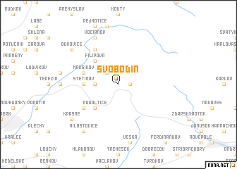 map of Svobodín