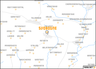 map of Svobodne