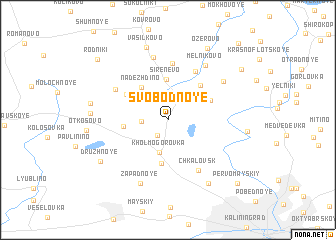 map of Svobodnoye