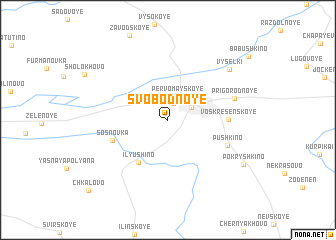 map of Svobodnoye