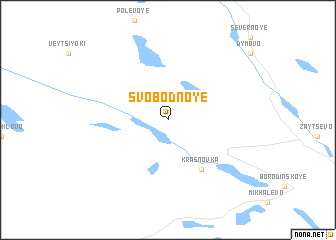 map of Svobodnoye