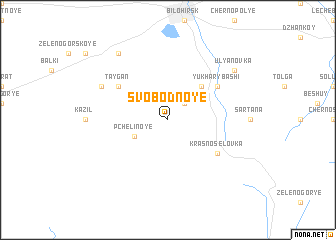 map of Svobodnoye