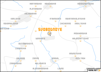 map of Svobodnoye