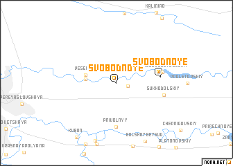 map of Svobodnoye