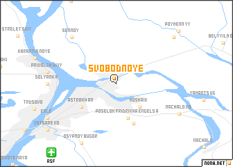 map of Svobodnoye