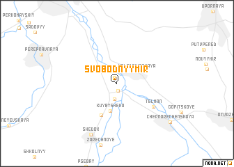 map of Svobodnyy Mir