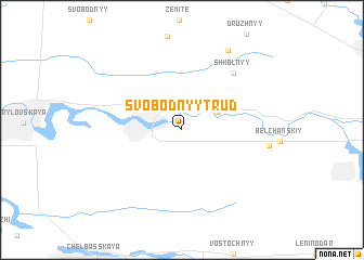 map of Svobodnyy Trud