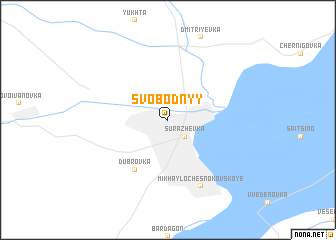 map of Svobodnyy