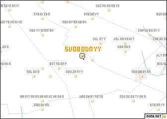 map of Svobodnyy