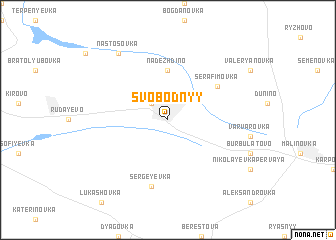 map of Svobodnyy