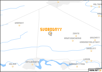 map of Svobodnyy