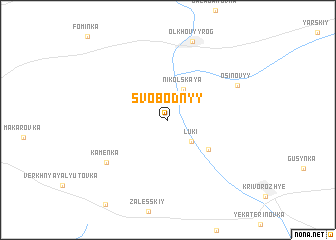 map of Svobodnyy