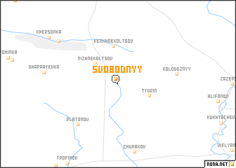 map of Svobodnyy