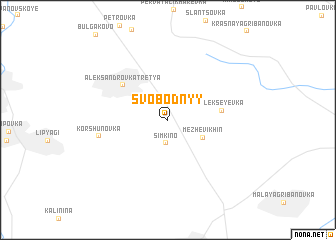 map of Svobodnyy