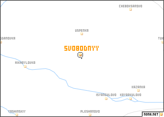 map of Svobodnyy