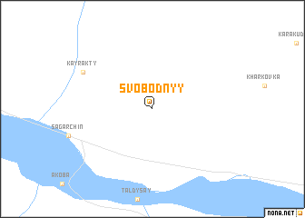 map of Svobodnyy