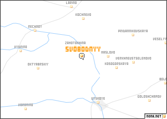 map of Svobodnyy