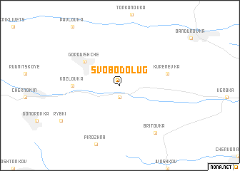 map of Svobodo-Lug