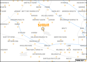 map of Svodín