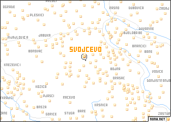 map of Svojčevo