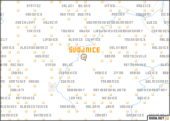 map of Svojnice