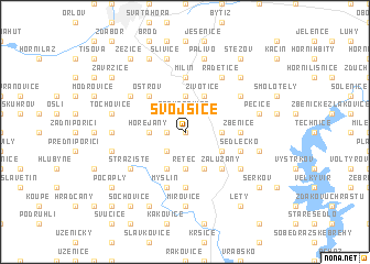 map of Svojšice