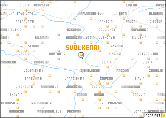 map of Svolkėnai