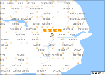 map of Svorbæk