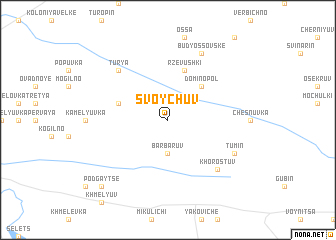 map of Svoychuv